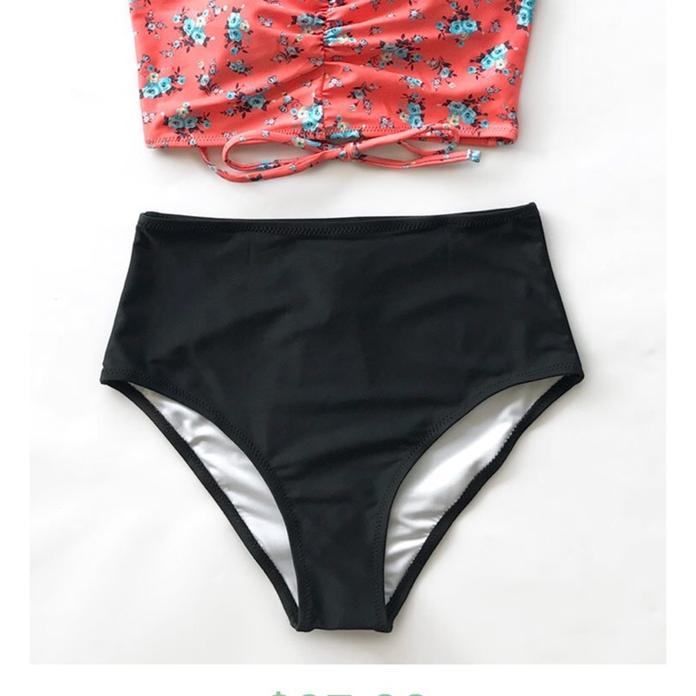 NWT Cupshe Black High Waisted Bottoms